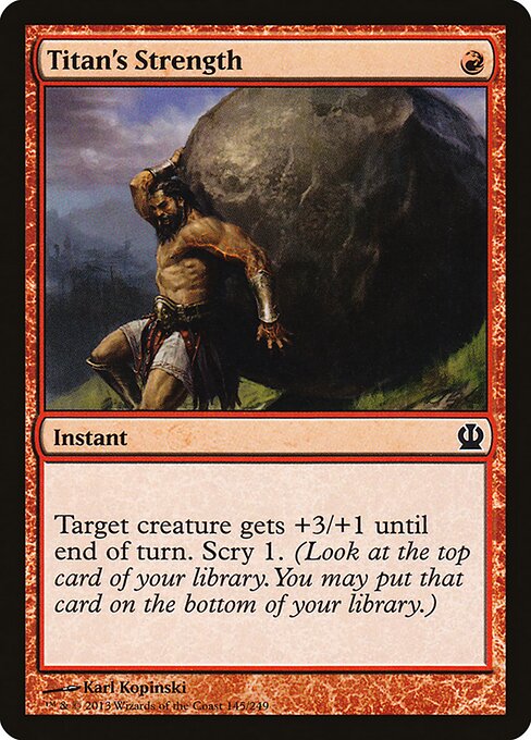 Theros - 145 - Titan's Strength - Common
