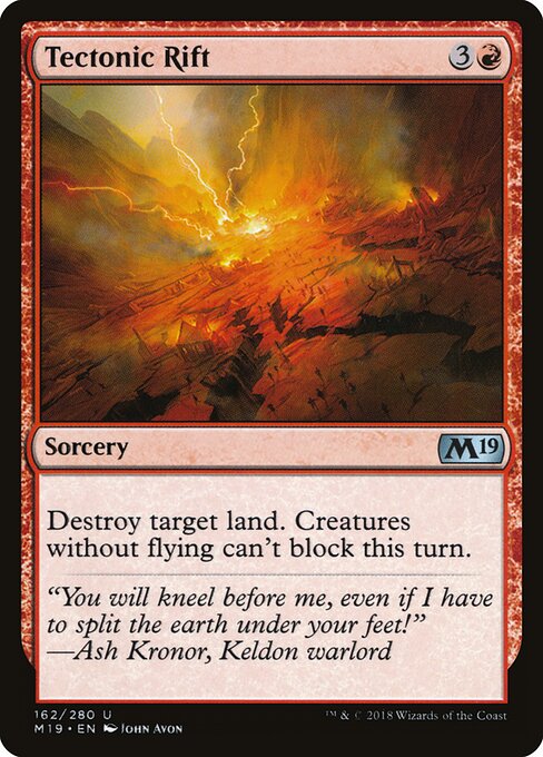 Core Set 2019 - 162 - Tectonic Rift - Uncommon