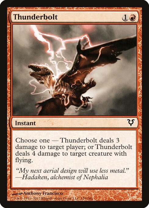 Avacyn Restored - 159 - Thunderbolt - Common