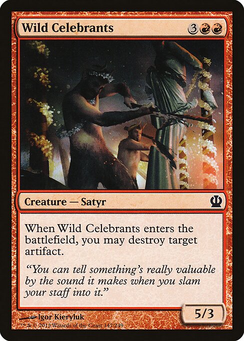 Theros - 147 - Wild Celebrants - Common