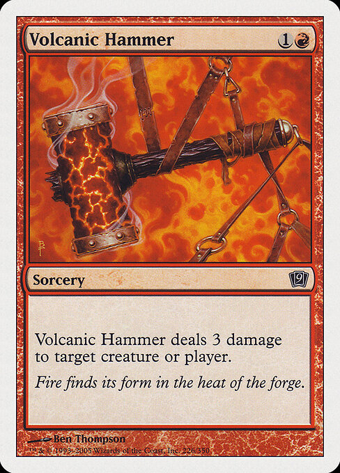 Ninth Edition - 226 - Volcanic Hammer - Common