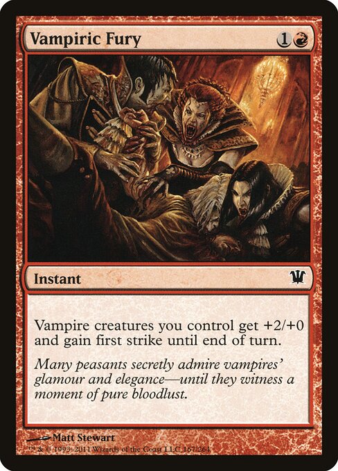 Innistrad - 167 - Vampiric Fury - Common
