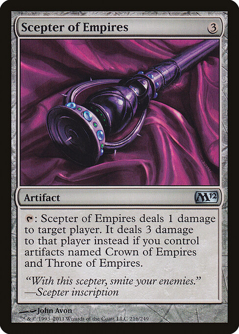Magic 2012 - 216 - Scepter of Empires - Uncommon