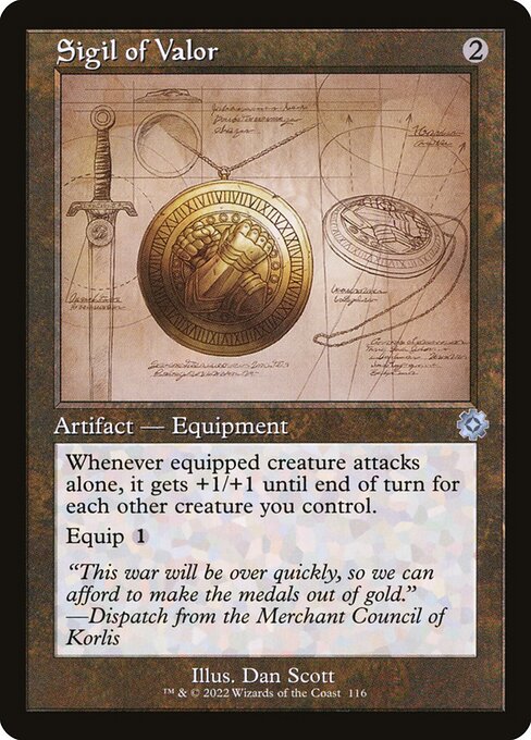 The Brothers' War Retro Artifacts - 116 - Sigil of Valor - Uncommon