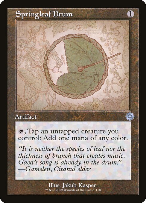 The Brothers' War Retro Artifacts - 118 - Springleaf Drum - Uncommon