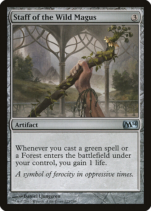 Magic 2014 - 223 - Staff of the Wild Magus - Uncommon