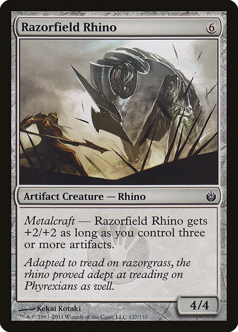 Mirrodin Besieged - 127 - Razorfield Rhino - Common