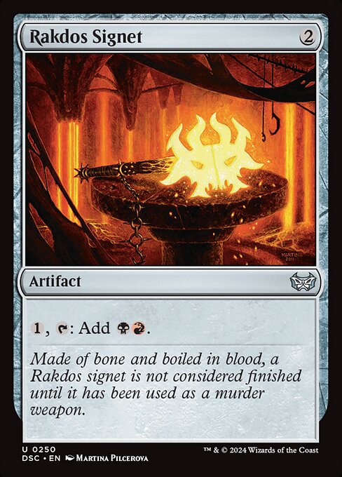 Duskmourn: House of Horror Commander - 250 - Rakdos Signet - Uncommon
