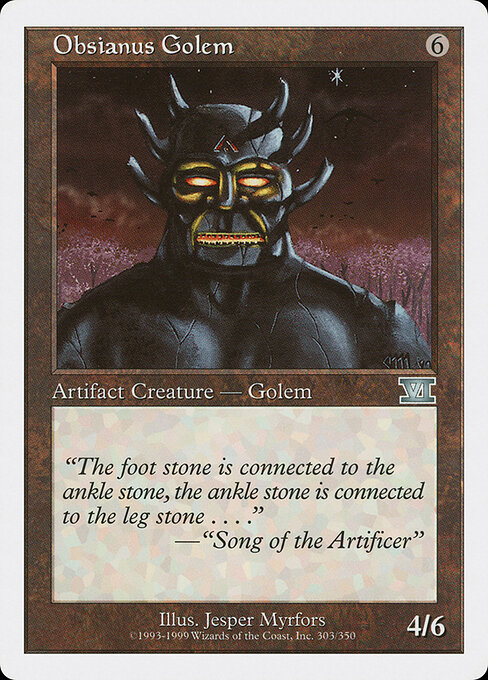 Classic Sixth Edition - 303 - Obsianus Golem - Uncommon