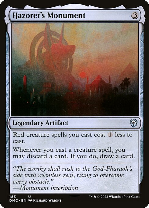 Dominaria United Commander - 183 - Hazoret's Monument - Uncommon