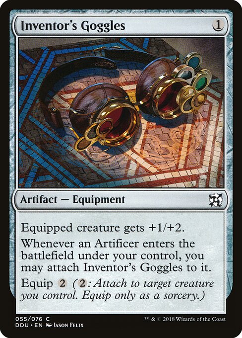 Duel Decks: Elves vs. Inventors - 55 - Inventor's Goggles - Common