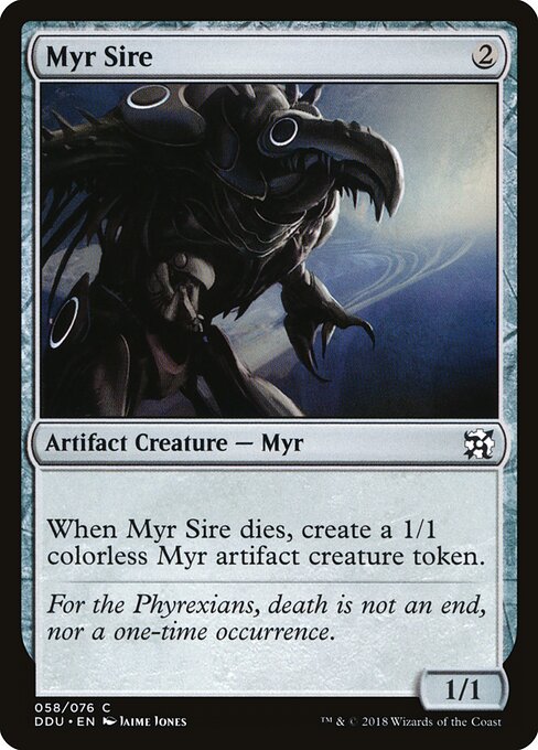 Duel Decks: Elves vs. Inventors - 58 - Myr Sire - Common