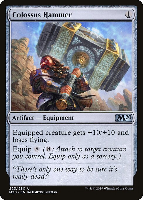 Core Set 2020 - 223 - Colossus Hammer - Uncommon