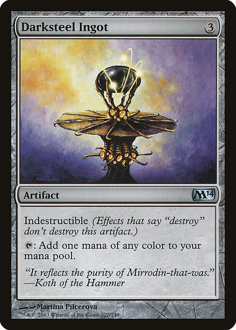 Magic 2014 - 207 - Darksteel Ingot - Uncommon