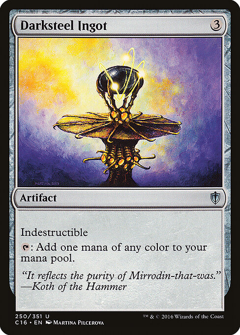 Commander 2016 - 250 - Darksteel Ingot - Uncommon