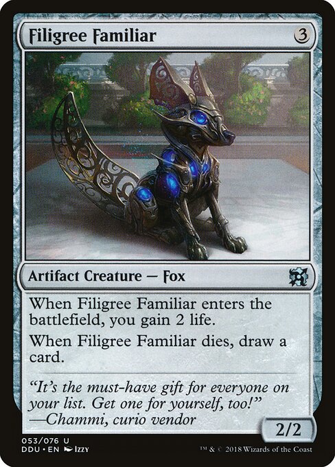 Duel Decks: Elves vs. Inventors - 53 - Filigree Familiar - Uncommon