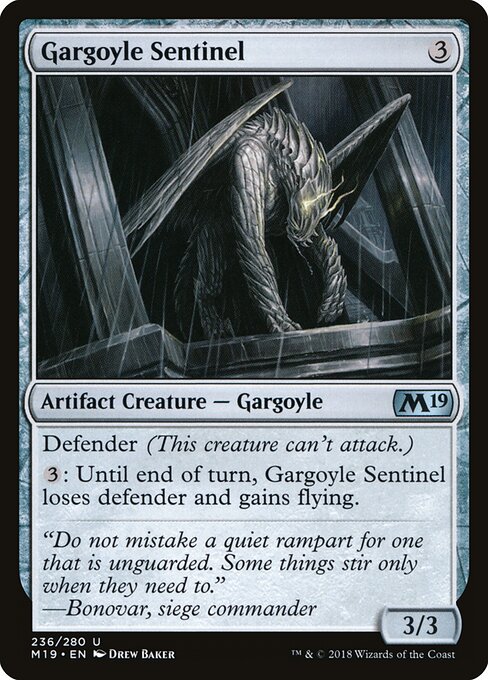 Core Set 2019 - 236 - Gargoyle Sentinel - Uncommon