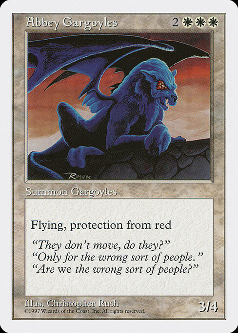 Fifth Edition - 1 - Abbey Gargoyles - Uncommon