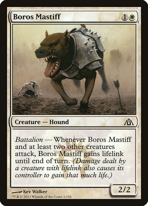 Dragon's Maze - 1 - Boros Mastiff - Common