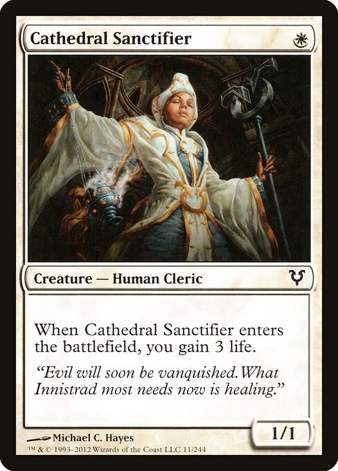 Avacyn Restored - 11 - Cathedral Sanctifier - Common