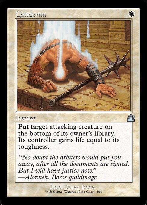 Ravnica Remastered - 304 - Condemn - Uncommon