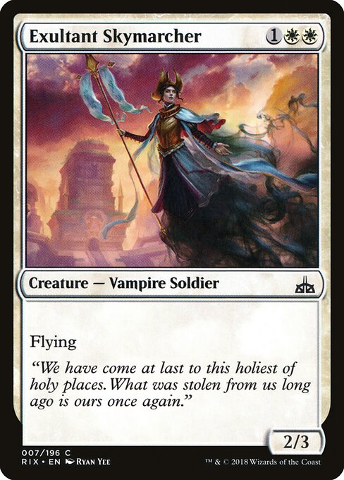 Rivals of Ixalan - 7 - Exultant Skymarcher - Common