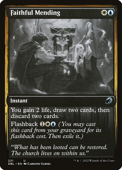 Innistrad: Double Feature - 221 - Faithful Mending - Uncommon