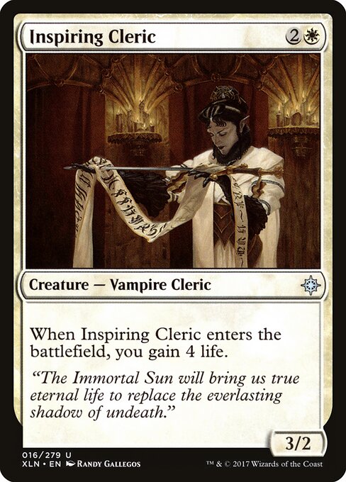 Ixalan - 16 - Inspiring Cleric - Uncommon