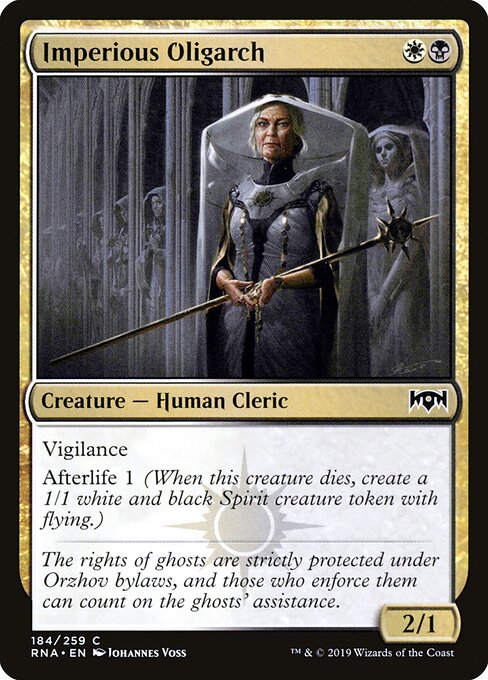 Ravnica Allegiance - 184 - Imperious Oligarch - Common