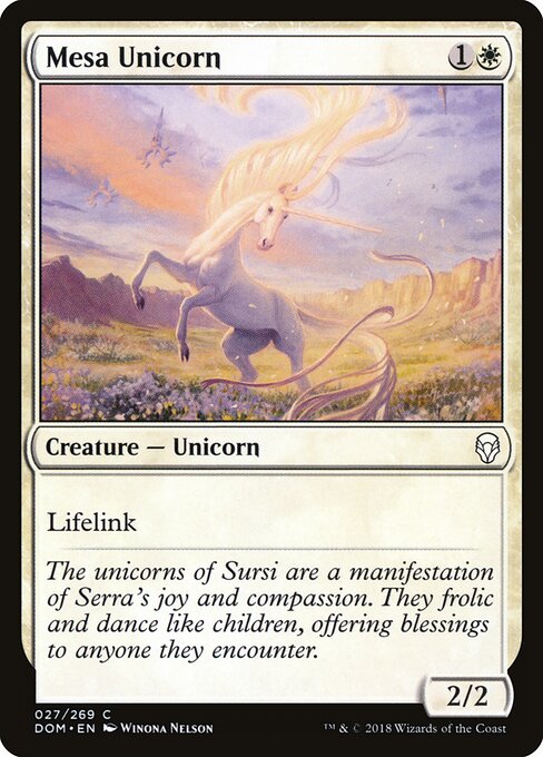 Dominaria - 27 - Mesa Unicorn - Common