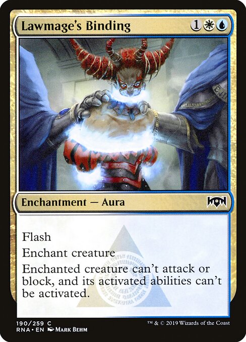 Ravnica Allegiance - 190 - Lawmage's Binding - Common