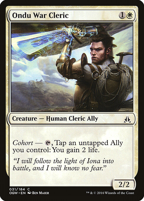 Oath of the Gatewatch - 31 - Ondu War Cleric - Common
