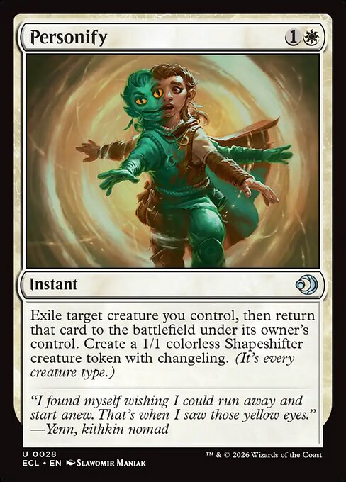 Lorwyn Eclipsed - 28 - Personify - Uncommon