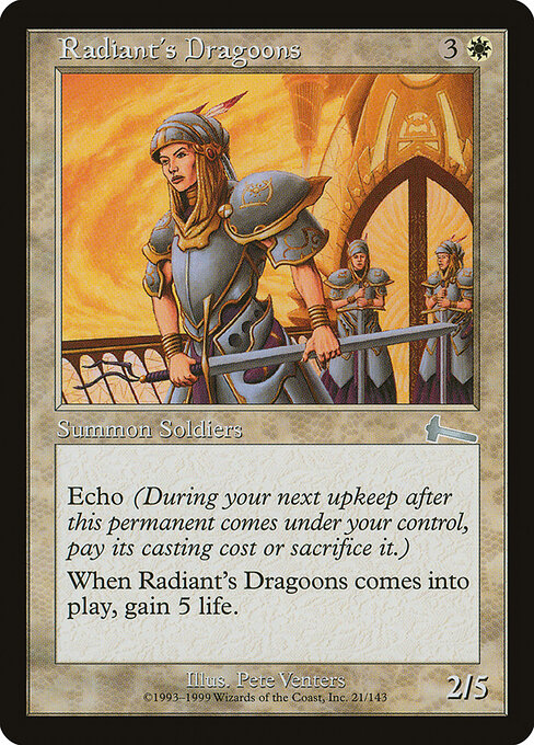 Urza's Legacy - 21 - Radiant's Dragoons - Uncommon