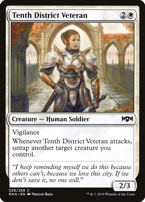 Ravnica Allegiance - 26 - Tenth District Veteran - Common