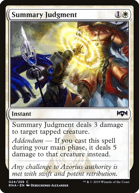 Ravnica Allegiance - 24 - Summary Judgment - Common