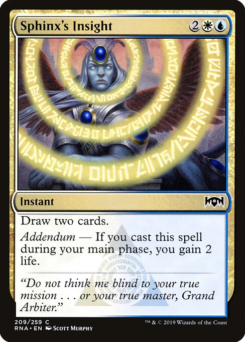 Ravnica Allegiance - 209 - Sphinx's Insight - Common