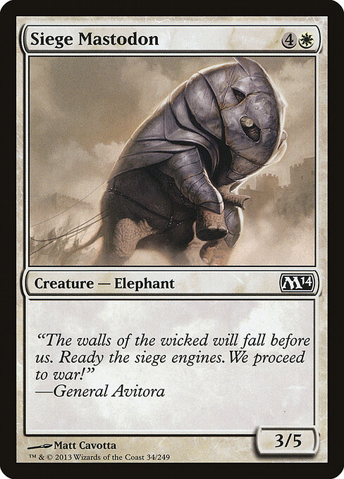 Magic 2014 - 34 - Siege Mastodon - Common