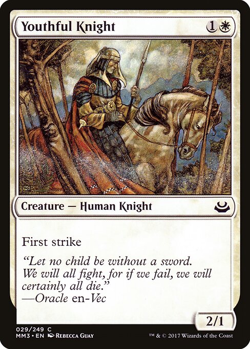 Modern Masters 2017 - 29 - Youthful Knight - Common