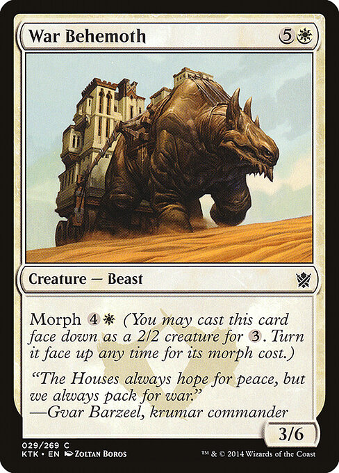 Khans of Tarkir - 29 - War Behemoth - Common