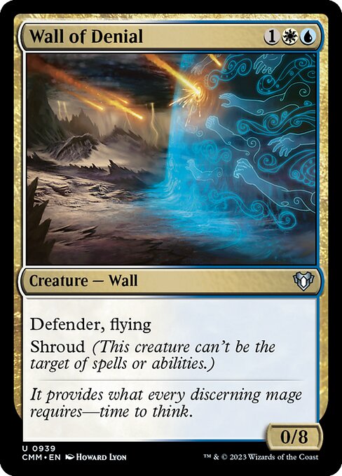 Commander Masters - 939 - Wall of Denial - Uncommon
