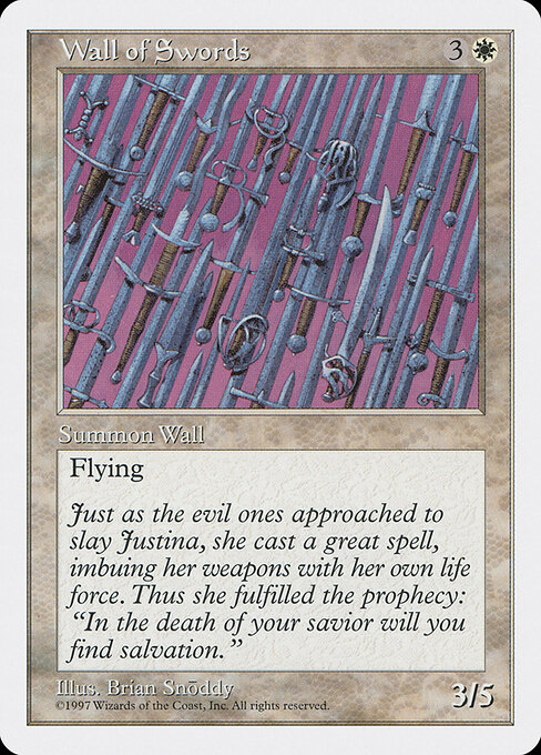 Fifth Edition - 67 - Wall of Swords - Uncommon