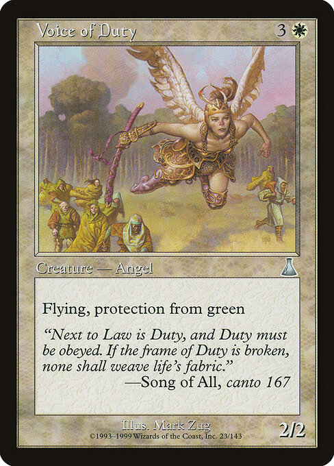 Urza's Destiny - 23 - Voice of Duty - Uncommon