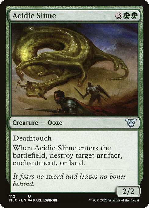 Neon Dynasty Commander - 112 - Acidic Slime - Uncommon