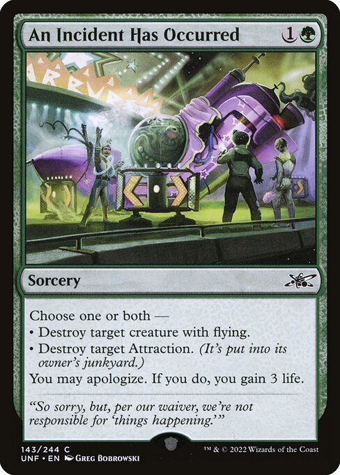 Unfinity - 143 - An Incident Has Occurred - Common