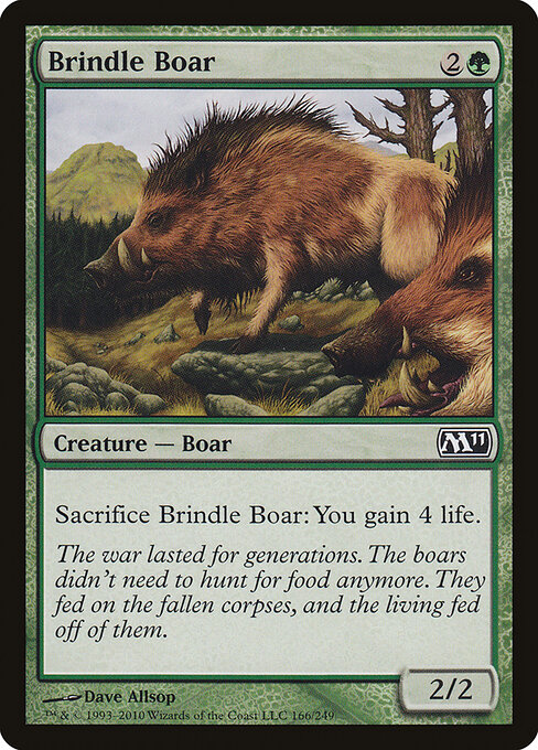 Magic 2011 - 166 - Brindle Boar - Common