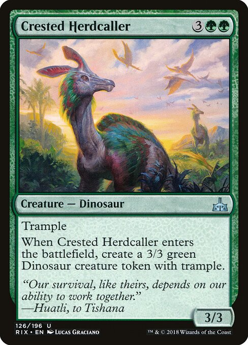 Rivals of Ixalan - 126 - Crested Herdcaller - Uncommon
