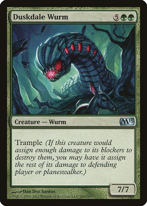 Magic 2013 - 166 - Duskdale Wurm - Uncommon