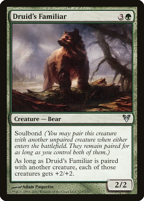 Avacyn Restored - 175 - Druid's Familiar - Uncommon
