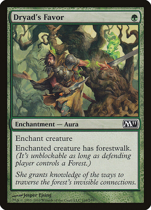 Magic 2011 - 169 - Dryad's Favor - Common